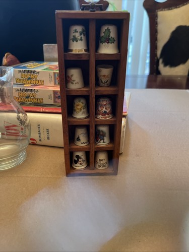 Thimbles lot display shelf - thimbles,