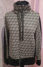 Tuzzi Black & Beige Casual Zip