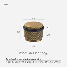 Brass Stable New Knurled Door