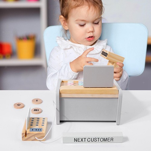 Wooden register set - wooden, play
