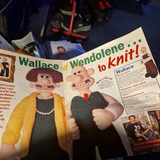 Woman’s Weekly Wallace And Wendolene toy knitting pattern Jumper intarsia gromit