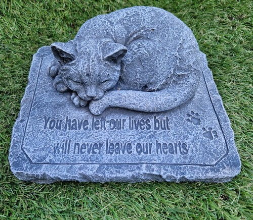 Cat pet memorial stone garden - pet,