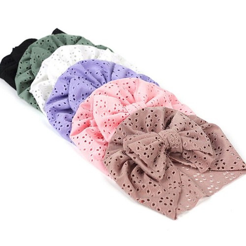 Summer bow baby turban hat - bow,