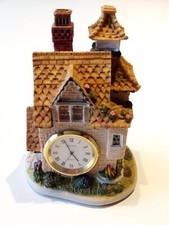 Lincoln Quartz Clock Cottage House Ornament MTIF 1993 Collectable /R-1/