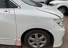 Nissan Elgrand E52 Driver Side Front Wing Fender White Breaking 2010-2015