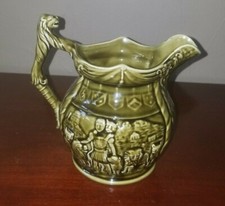 Vintage Green Ceramic Pitcher