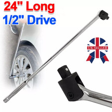 1/2" Drive BREAKER BAR 24" 600mm Long Strong Arm Power Bar Wheel Wrench UK