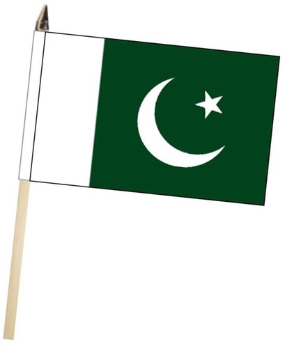Pakistan large hand flag - pakistan,