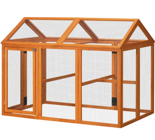Pawhut chicken run wooden - pawhut,