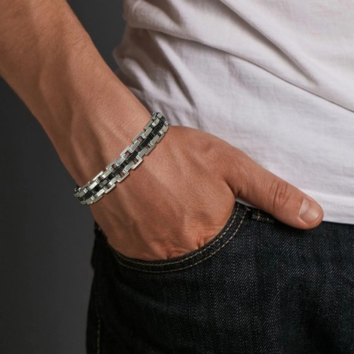 Men stainless steel cuban - men's,