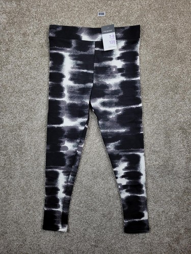Girls black white tie dye - black,