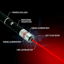 Red Laser Pointer Pen High Power 1mW Beam Light for Cat Dog Pet Toy