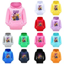 Pudsey Bear Devil Hunters Rumi Kids Pocket Hoodies Tops Children In Need Jumper