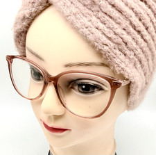 DKNY Ladies Designer Eyeglasses Frames -Rose Gold Tone - Full Rim & Case & Cloth