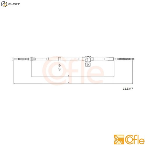 Cable pull parking brake - pull,