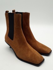 M&S Womens Suede Square Toe