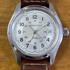 Hamilton Khaki Field H704450 Silver Dial Date Automatic Men's Watch from JP