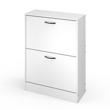 2 Drawer Shoe Cabinet Cupboard