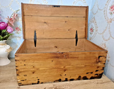 Antique Pine Storage Chest