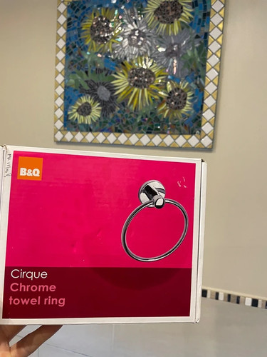 Chromw hand towel ring - b&q,