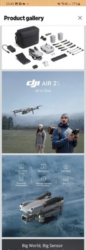 Dji air drone grey - 2s,