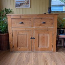 Victorian Pine Cupboard With