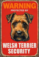Warning Welsh Terrier Security