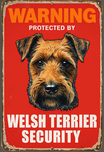 Warning welsh terrier security - welsh,