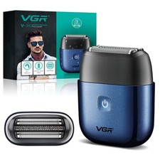 VGR Mini Electric Foil Shaver for Men – Compact Travel Razor – Pocket Portable