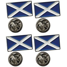 4 x Scotland Flag Enamel &