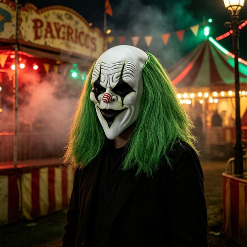 Scary halloween clown mask - scary,