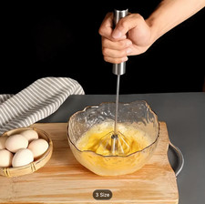Stainless Steel Egg Beater Stainless Steel Milk Frother Whisk Mixer Kitchen