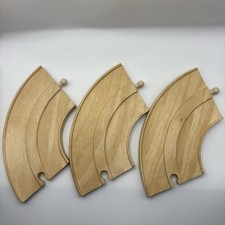 Wooden Train Track Road Curve