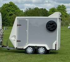 8x5 Indespension Tow-A-Van Box Trailer, racked out with optional airbeam awning