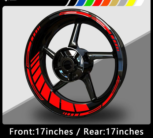 Reflective motorcycle rim - reflective,