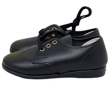 Step Mates Black Leather Boys