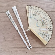 Vintage celluloid hand - celluloid, fan