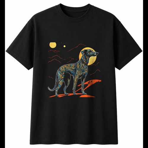 Lurcher moonlight dog - lurcher, lover