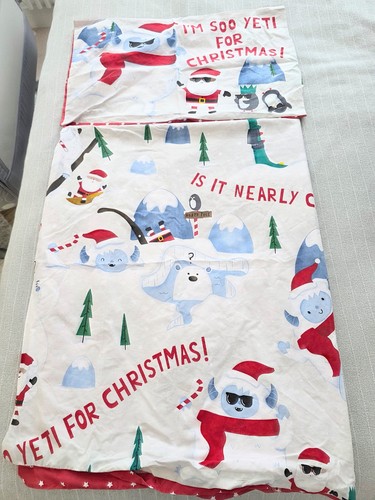 Xmas yeti cotbed bedding set - yeti,
