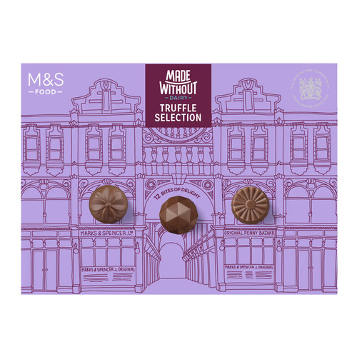 Made without dairy - made, truffle