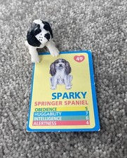MEG 1993 Puppy In My Pocket Series 2 Springer Spaniel Figure & Fact Card, Sparky