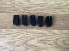 5 x Silver & Black Hob Oven Dial Cooker Knob Switch For BELLING 083240900