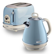 Retro Jug Kettle & Toaster Set, Blue Vintage Style, Ariete