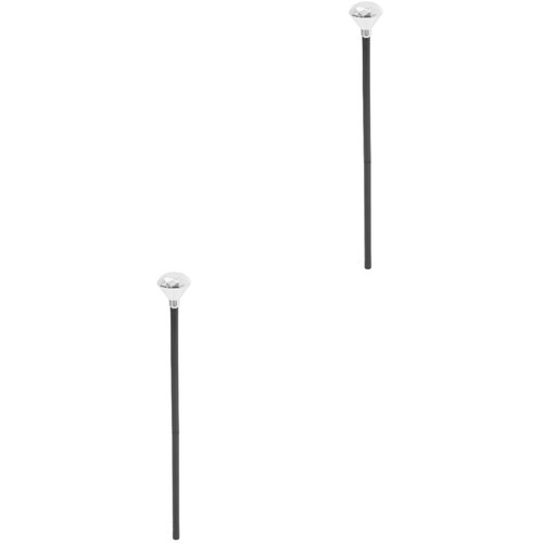 Silver plastic costume scepter - silver,