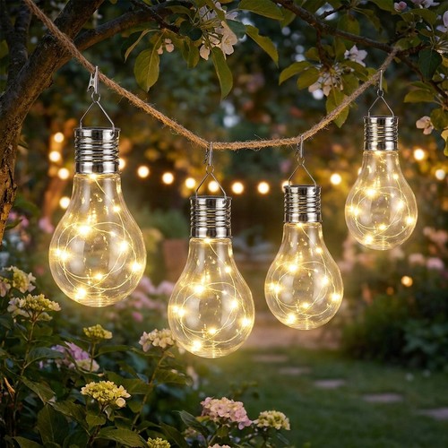 Solar hanging clip light - 4x,