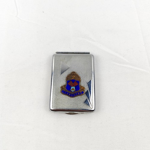 Vintage chrome matchbox cover - chrome,