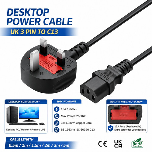 Locking c13 mains - c13, power