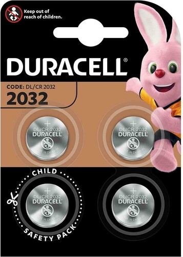 2032 duracell 3v - 4,