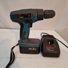 Vintage Ryobi 14.4V TCD-144 Cordless Drill With 15.6V Ni-Cd Battery And Charger.