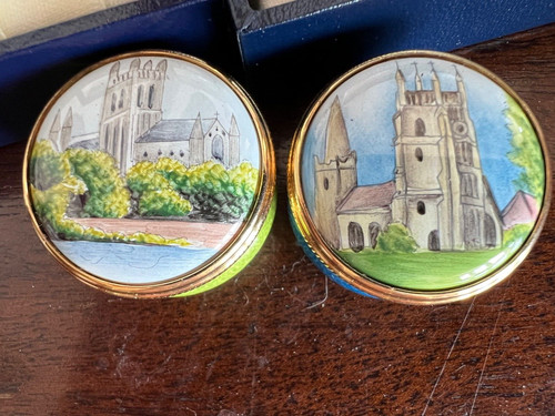 Moorcroft enamels cathedral - enamels,
